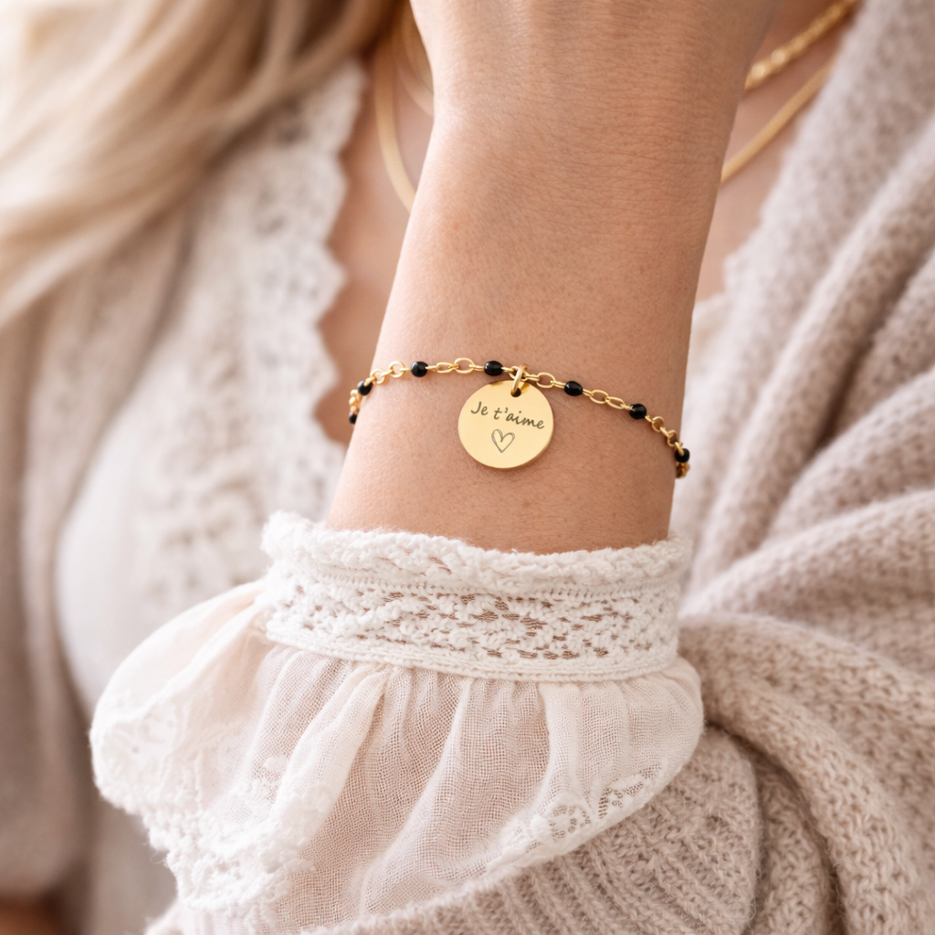 Annonce grossesse Marraine, Bracelet à personnalisé gravé Marraine, Bracelet annonce naissance, Cadeau de demande Marraine