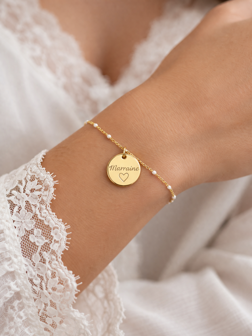 Annonce grossesse Marraine, Bracelet à personnalisé gravé Marraine, Bracelet annonce naissance, Cadeau de demande Marraine