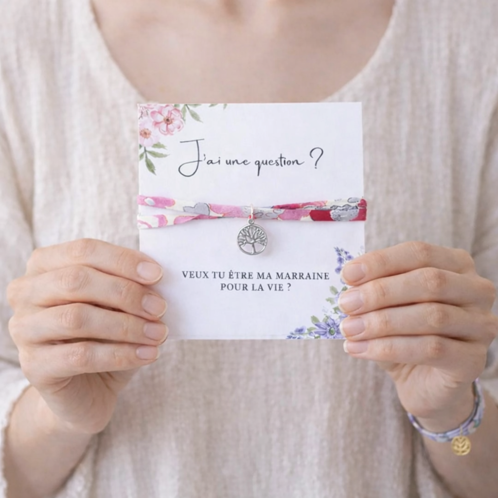 Annonce grossesse Marraine, Bracelet Marraine, Bracelet annonce naissance, Bracelet de demande Marraine