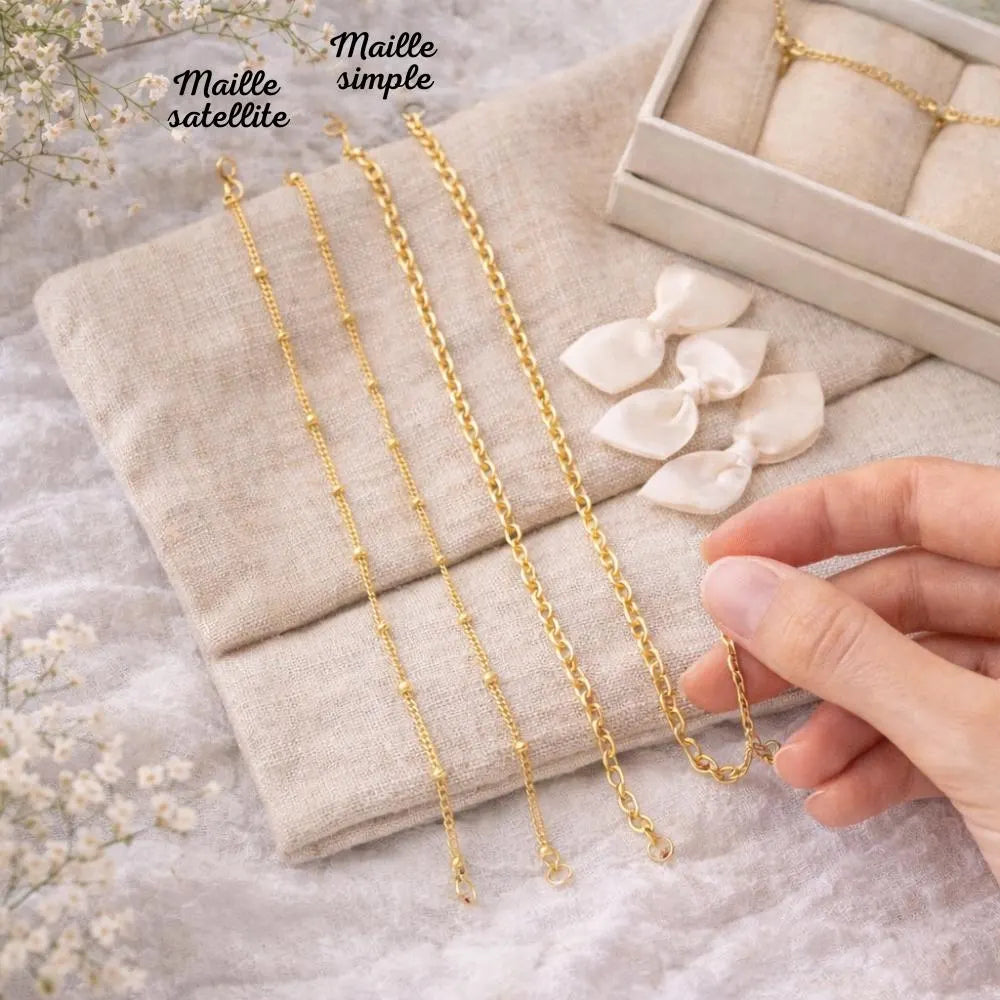 Bola de grossesse goutte doré lisse pendentif feuille et perle pierre de lune