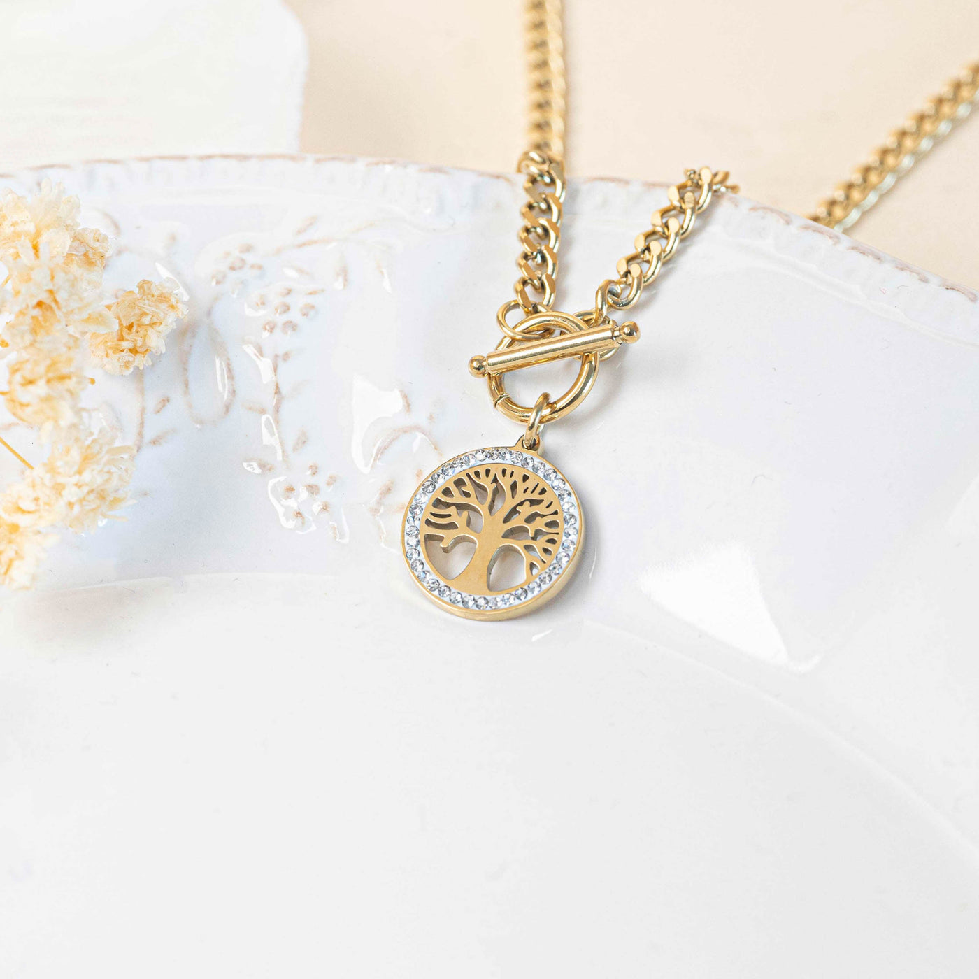 Collier arbre de vie or