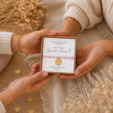 Annonce grossesse soeur - Bracelet future grande soeur – médaille gravée- Coffret cadeau