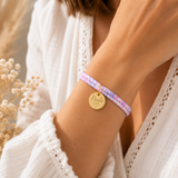 Annonce grossesse soeur - Bracelet future grande soeur – médaille gravée- Coffret cadeau