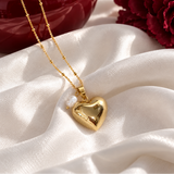 Bola de grossesse coeur doré pendentif perle d'eau douce