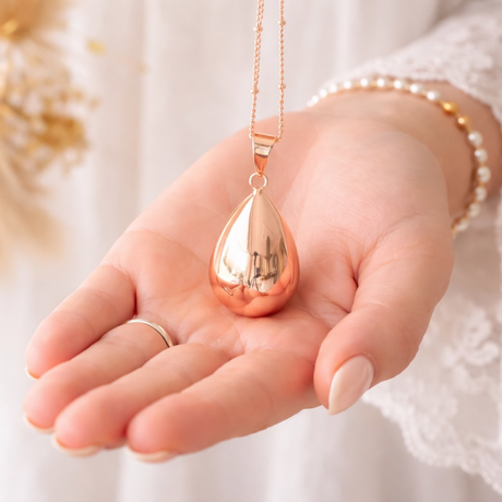 Bola de grossesse goutte doré rose