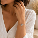 Bracelet Ange Baptême Fille Doré ou Argenté– Bracelet Enfant Acier Inoxydable – Cadeau Baptême – Bijou Communion – Idée cadeau coffret