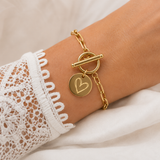 Bracelet Personnalisé Gravé en Acier Inoxydable fermoir en T