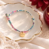Bracelet liberty personnalisé médaille gravée