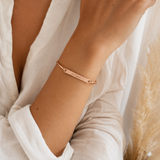 Bracelet jonc personnalisé médaille gravée 