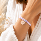 Annonce grossesse soeur - Bracelet future grande soeur – médaille gravée- Coffret cadeau