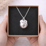 Bola de grossesse argenté lisse médailles initiales gravées Bola de grossesse argenté lisse médailles initiales gravées - Default Title | Creabibenval