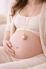 Bola de grossesse doré rose lisse médailles initiales gravées Bola de grossesse doré rose lisse médailles initiales gravées - Default Title | Creabibenval