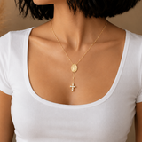 Collier chapelet en acier inoxydable