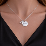 Collier personnalisé médaille gravée lettre initiale