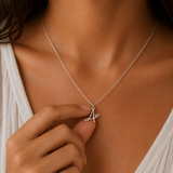 Collier personnalisé pendentif initiale lettre acier inoxydable