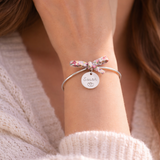 Bracelet liberty jonc personnalisé médaille gravée Bracelet liberty jonc personnalisé médaille gravée - Doré | Creabibenval