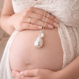 Bola de grossesse goutte argenté pendentif perle d'eau douce Bola de grossesse goutte argenté pendentif perle d'eau douce - Default Title | Creabibenval