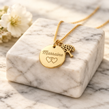 Annonce grossesse Marraine, Collier à personnalisé gravé Marraine arbre de vie, Collier annonce naissance, Cadeau de demande Marraine