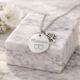 Annonce grossesse Marraine, Collier à personnalisé gravé Marraine arbre de vie, Collier annonce naissance, Cadeau de demande Marraine