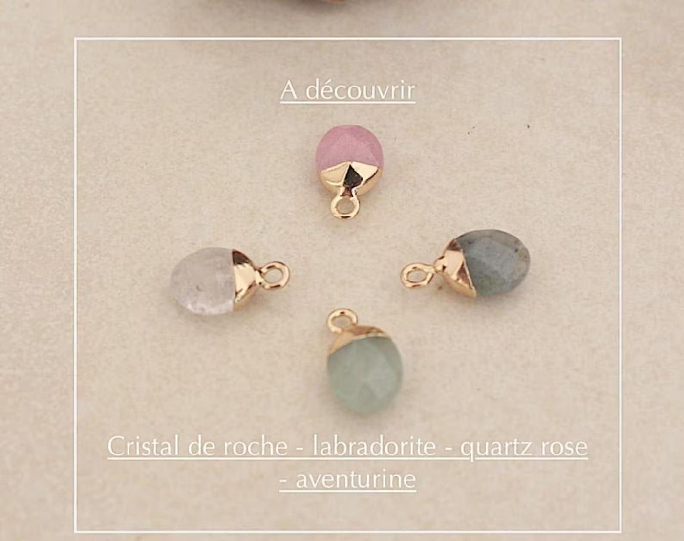 Bola de grossesse brossé or jaune breloque arbre de vie pierre aventurine