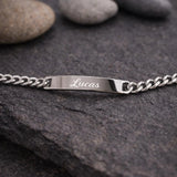 Bracelet gourmette personnalisé gravé Homme en Acier Inoxydable