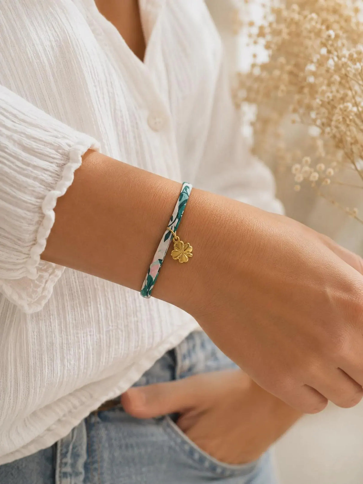 Annonce grossesse - Bracelet Marraine Liberty – Cadeau Marraine – Veux-tu devenir ma marraine ? – Coffret cadeau personnalisé