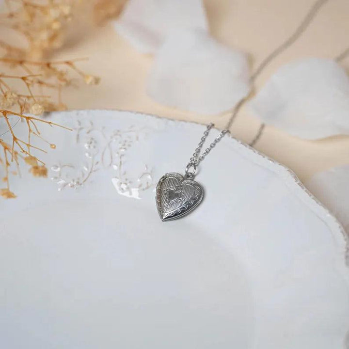 ROMANTICWORK Collier Père-Fille Argent 925 : Le Lien Précieux Gravé Dans Le Cœur