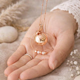 Bola de grossesse doré rose lisse anneau perle hématite breloque étoile