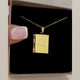 Collier photo personnalisé médaillon forme livre à graver