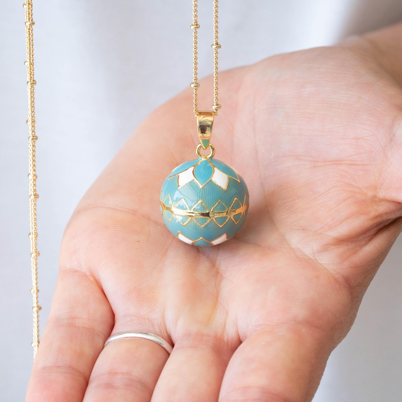 Bola de grossesse vintage or bleu | Creabibenval